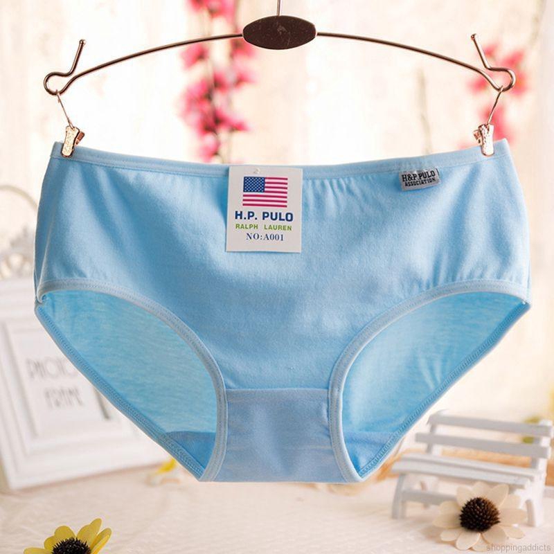 Quần lót cotton trơn màu thiết kế thoáng khí dành cho nữ | BigBuy360 - bigbuy360.vn