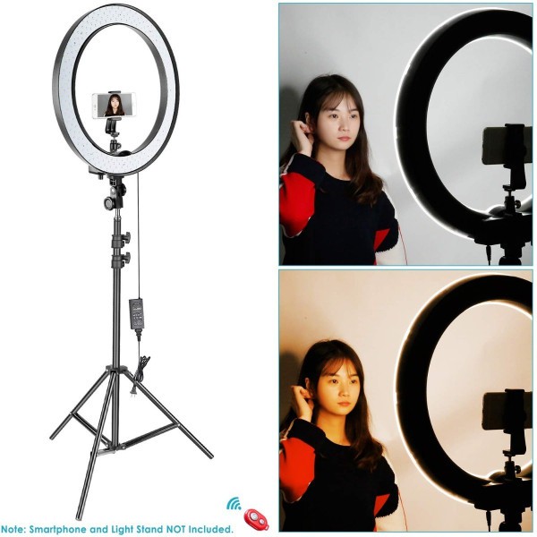 Đèn Livestream Lớn , Chụp Hình Sản Phẩm, Makeup, Studio RL-18 46CM