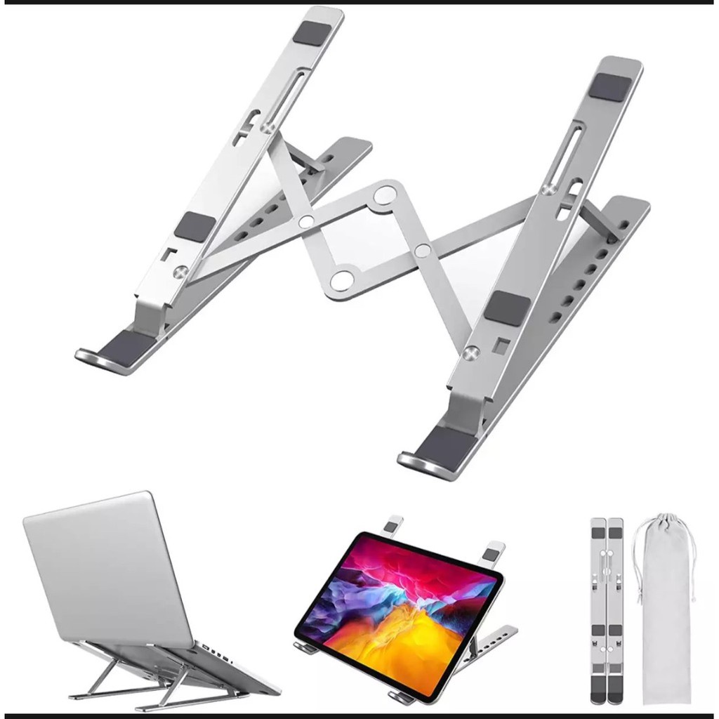 Giá Đỡ Laptop, Macbook Bằng Nhôm Cao Cấp, Đế Tản Nhiệt Máy Tính Xách Tay Gấp Gọn, Kệ Để Laptop Mini Chịu Lực Tốt