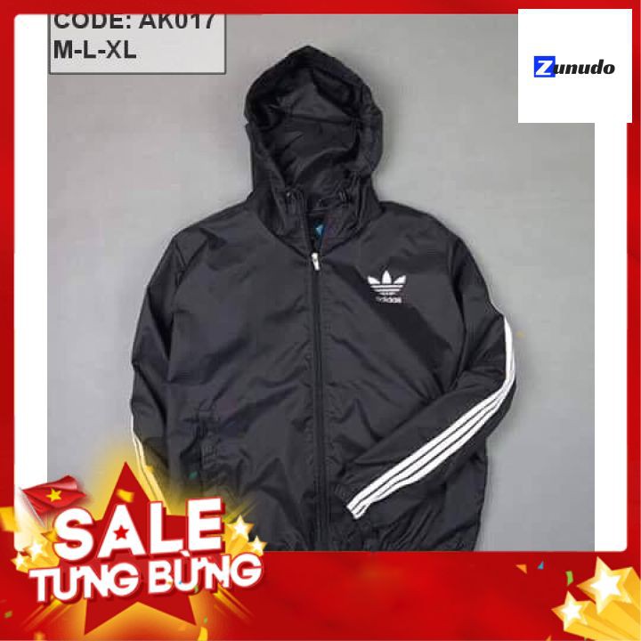 Áo khoác Adidas siêu thời trang ⚡⚡ FREESHIP ⚡⚡ XẢ KHO chất dù hai lớp mềm mịn, chống nắng, chống nước [nữ mặc được]