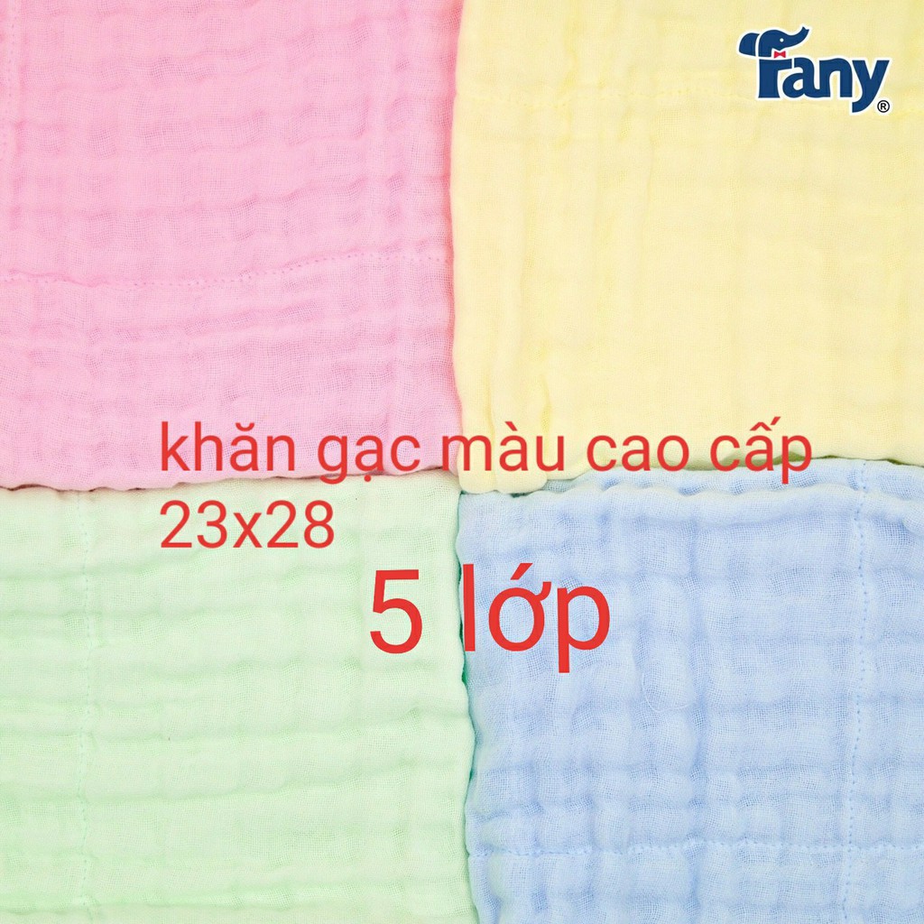 Hộp Khăn Gạc Màu Cao Cấp Fany Set 3 và Set 1