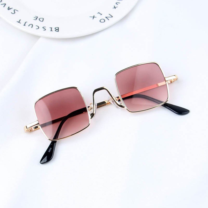 Kính mát gọng vuông chống tia UV kiểu dáng retro dùng cho trẻ nhỏ