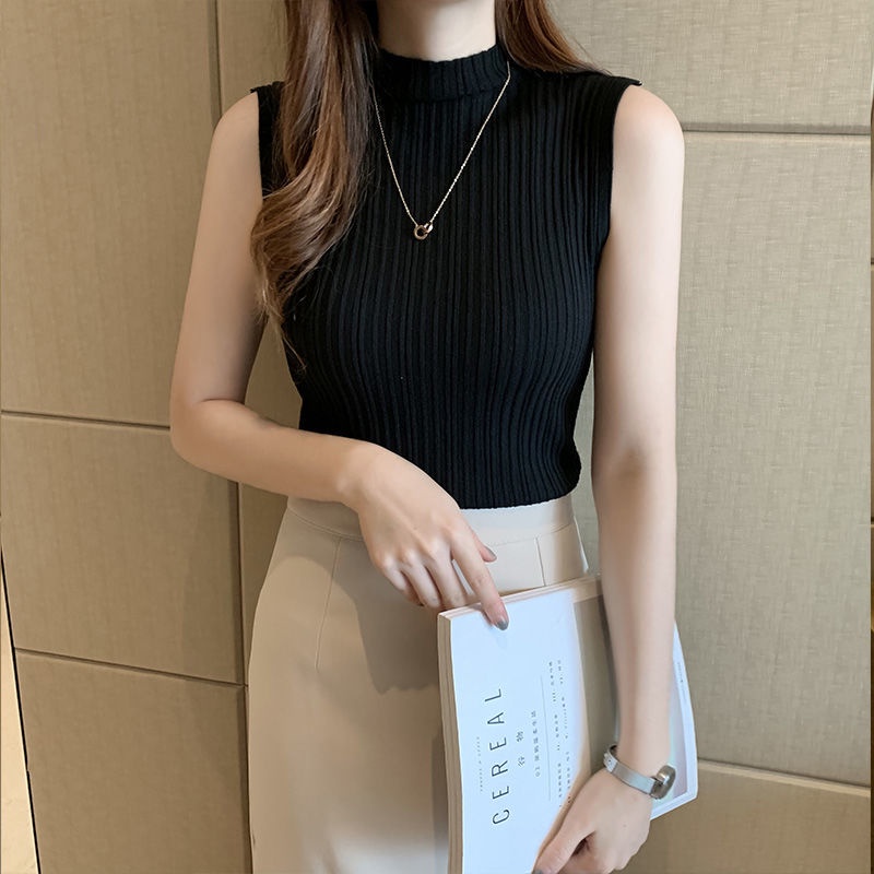 Áo Len Không Tay Cổ Cao Thời Trang Mùa Xuân Cho Nữ 2021 | BigBuy360 - bigbuy360.vn