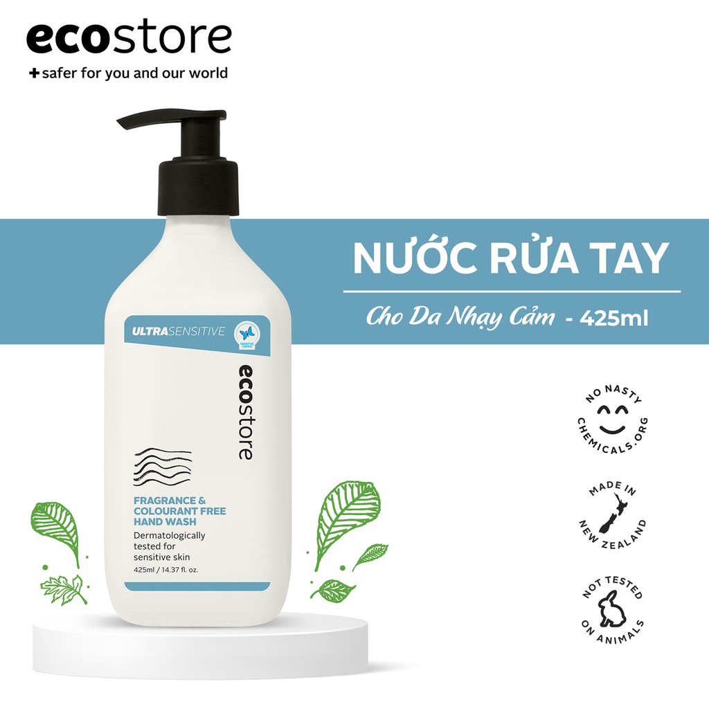 Ecostore Nước rửa tay cho da nhạy cảm gốc thực vật refill 425ml (Ultra Sensitive Hand Wash)