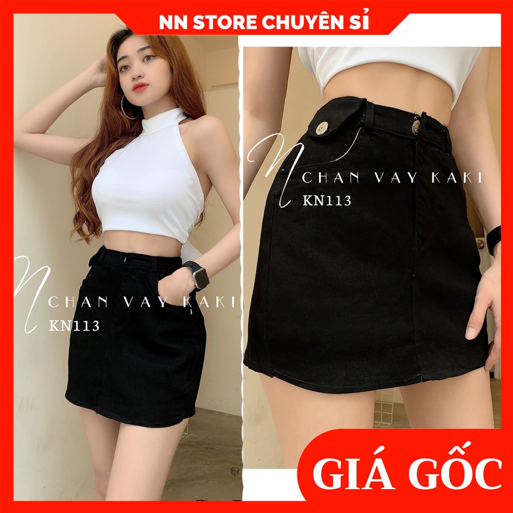 CHÂN VÁY KAKI NGẮN NỮ KN113 ⚡ẢNH THẬT⚡ QUẦN VÁY KAKI ⚡ CHÂN VÁY PHOM NGẮN