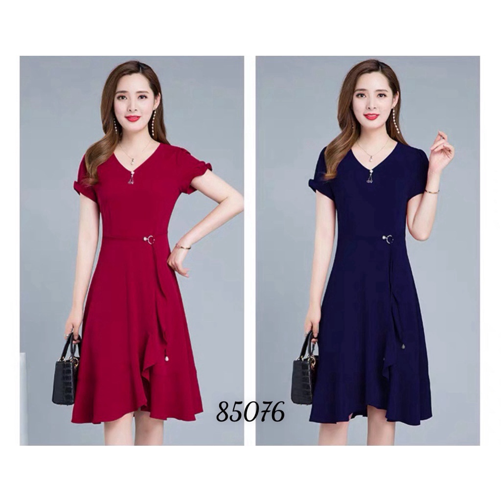 Đầm voan xếp tà dài sang trọng quý phái sang chảnh cho các nàng MỚI NHẤT HIỆN NAY