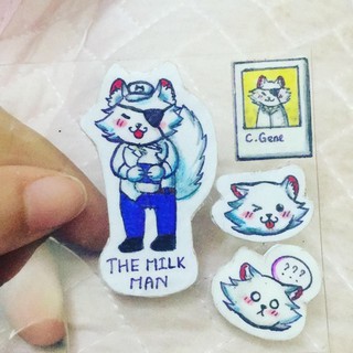 Sticker nổi hình động vật handmade cực cute (mẫu có sẵn)