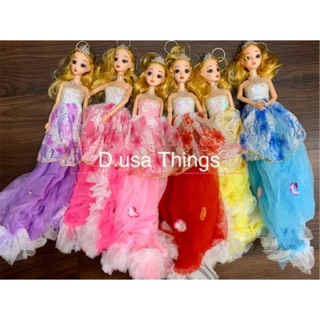 Búp Bê 45CM đầm xoè mắt đá quà tặng cho bé