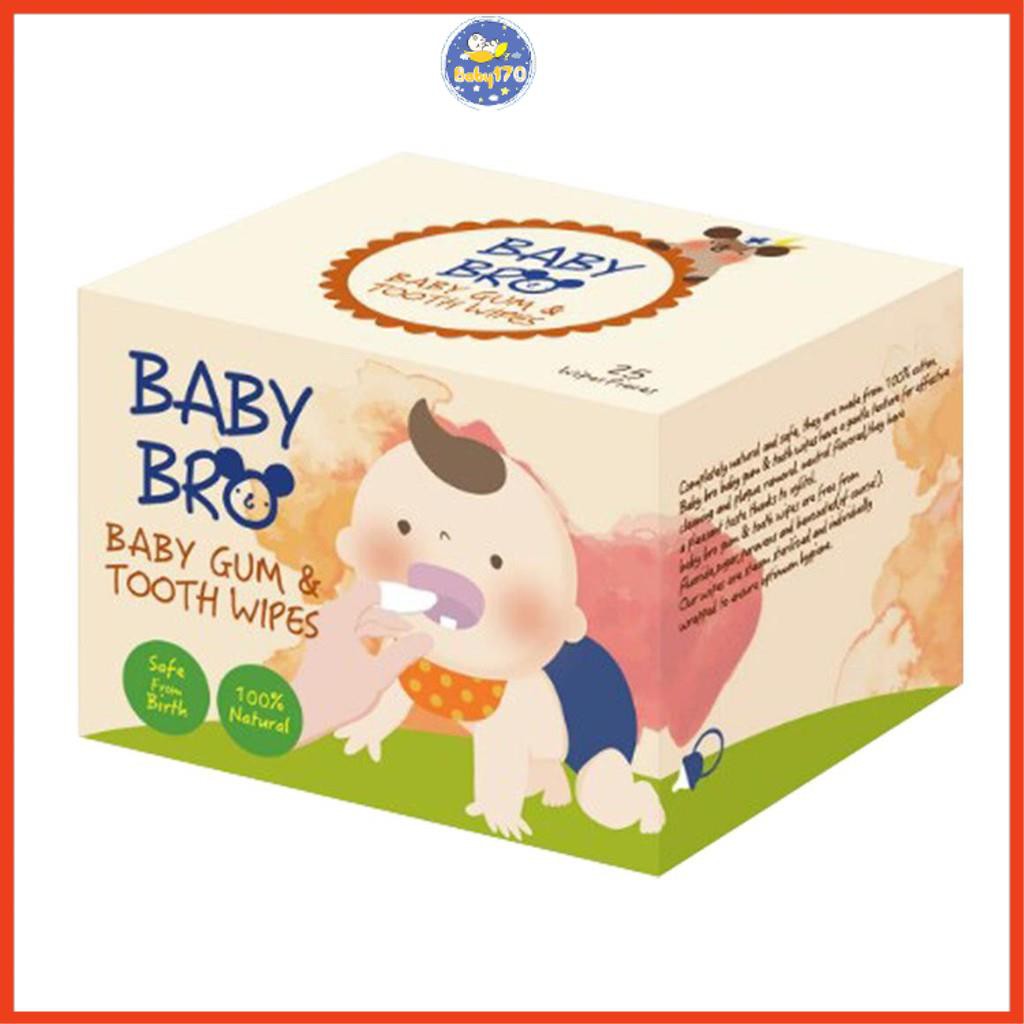 Gạc Rơ Lưỡi Baby Bro Hộp 25 Miếng - Chính Hãng Hàn Quốc