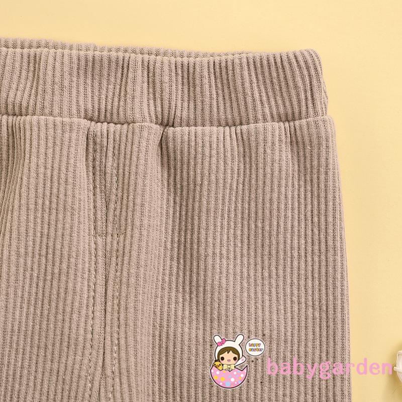 Quần Dệt Kim Màu Trơn Giữ Ấm Mùa Đông Cho Bé Gái