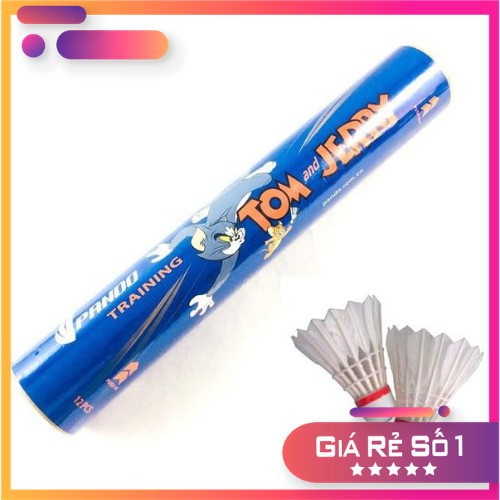 Ống Cầu Lông Tom &amp; Jerry Pando Xanh - Set 12 quả Greennetworks Made In Việt Nam
