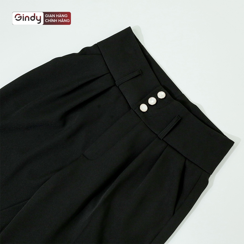 Quần vải baggy nữ tây công sở GINDY dáng suông ống rộng thời trang nữ phong cách Hàn Quốc thời trang thu đông Q012