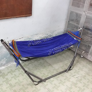 Võng xếp ban mai dành cho bé, võng xếp trẻ em lưới cán gỗ  VXBMTE