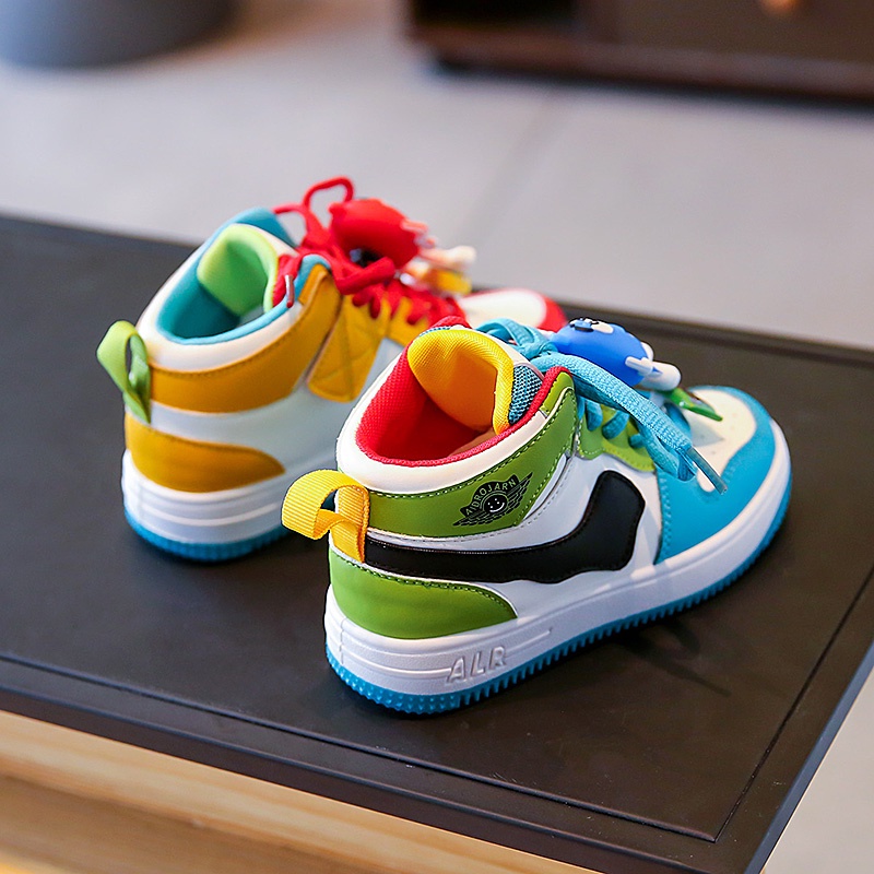 Giày Thể Thao Hai Màu Kẹo Mềm Mại Thoải Mái Phong Cách Mới Nhất Cho Bé Gái 4-15 Tuổi