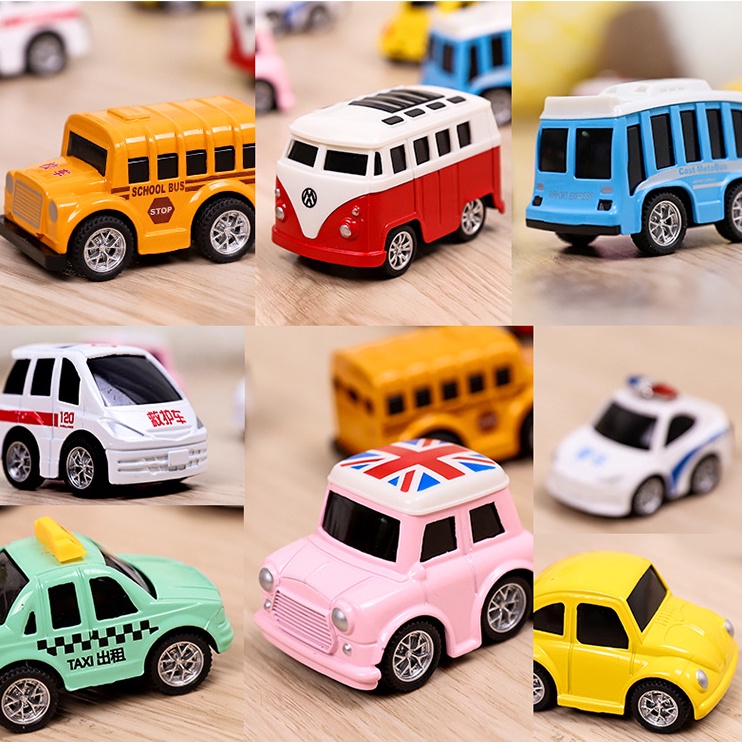 Ô tô đồ chơi cho bé , bộ 8 xe ô tô đồ chơi bằng sắt mini DOBI KIDS