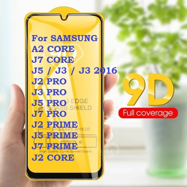 Kính Cường Lực 3d Toàn Màn Hình Cho Samsung A2 J2 J3 J5 J7 Pro Prime Core Plus