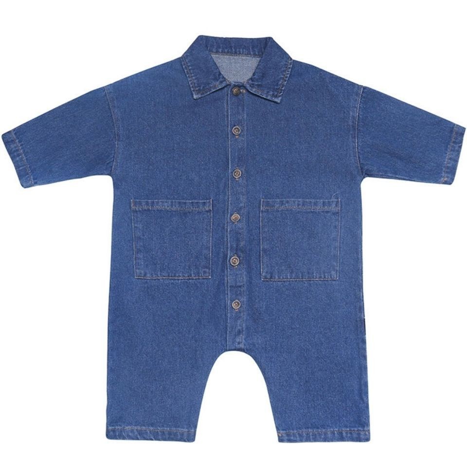 Áo liền quần tay dài dành cho bé trai 3-24 tháng tuổi