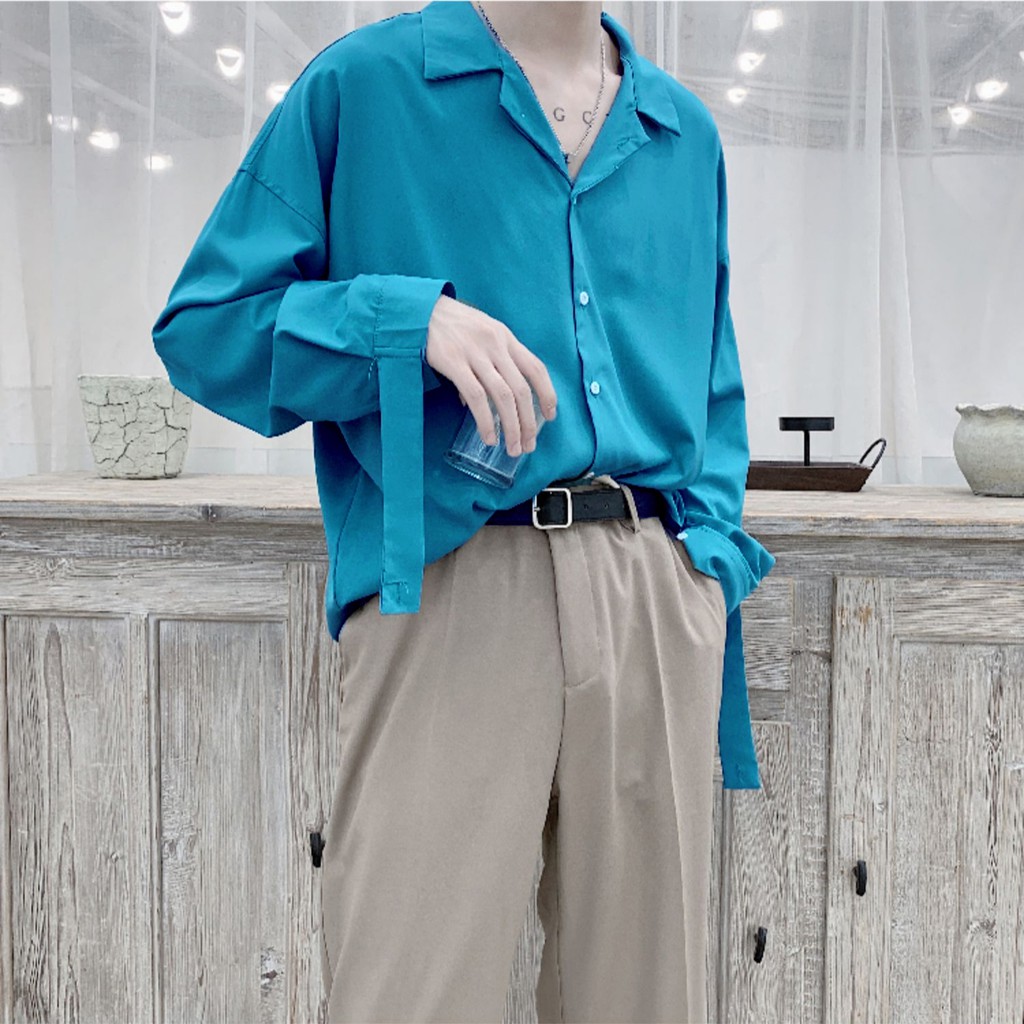 Sơ mi cổ vest tay cách điệu | BigBuy360 - bigbuy360.vn