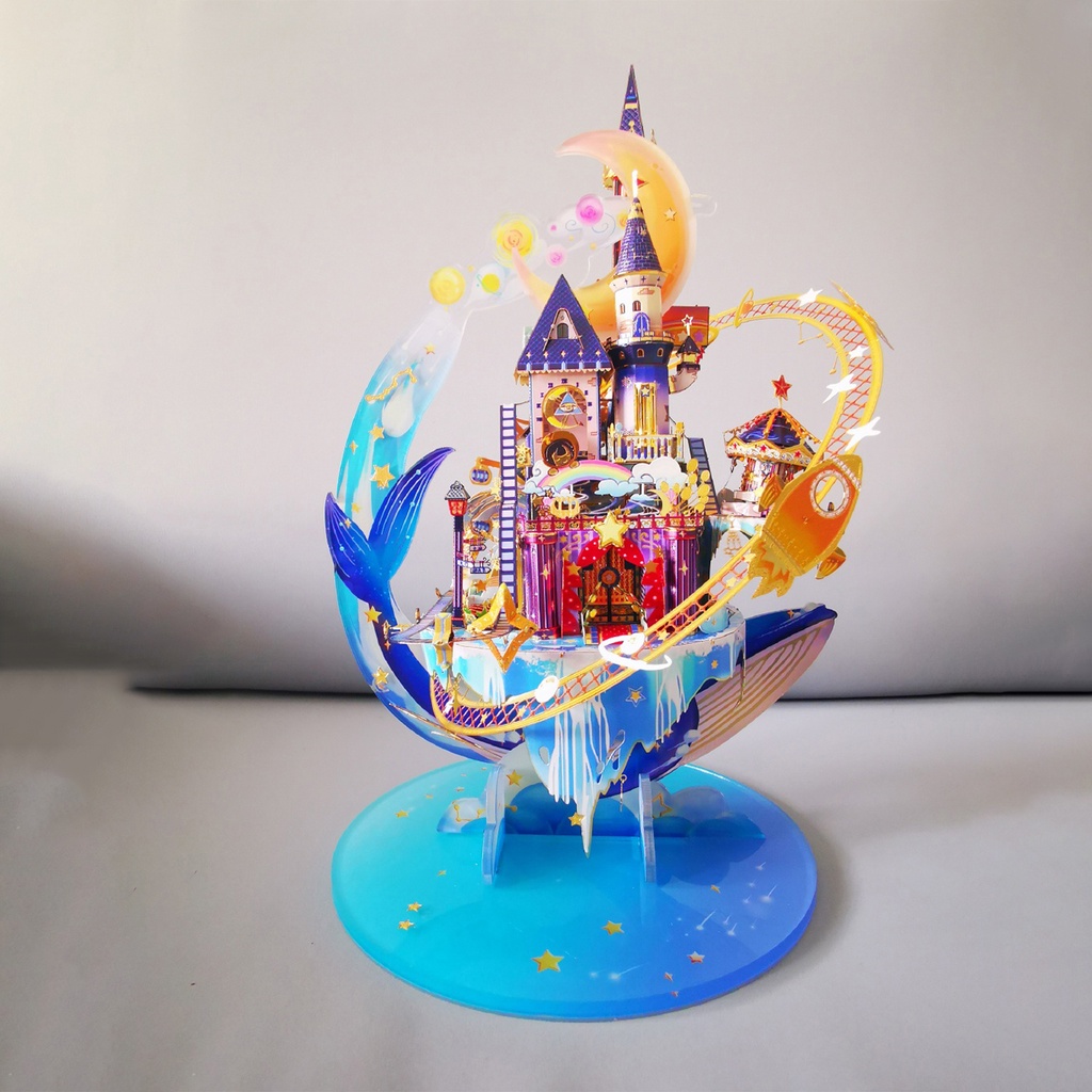 Mô Hình Kim Loại 3D Lắp Ráp MU Công Viên Giải Trí Starlit (Amusement Park) YM-N122 [chưa ráp]