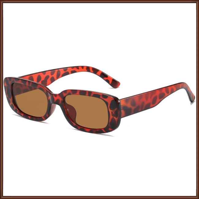 Kính Mát Gọng Vuông Nhỏ Chống Tia Uv Thời Trang Cho Nam Nữ