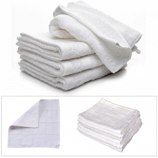combo khăn lau trắng cotton 30cm x 30cm
