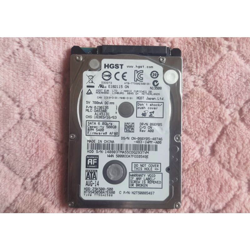 Ổ Cứng HHD 1TB sức khỏe 100% - Hàng tháo máy dành cho Laptop