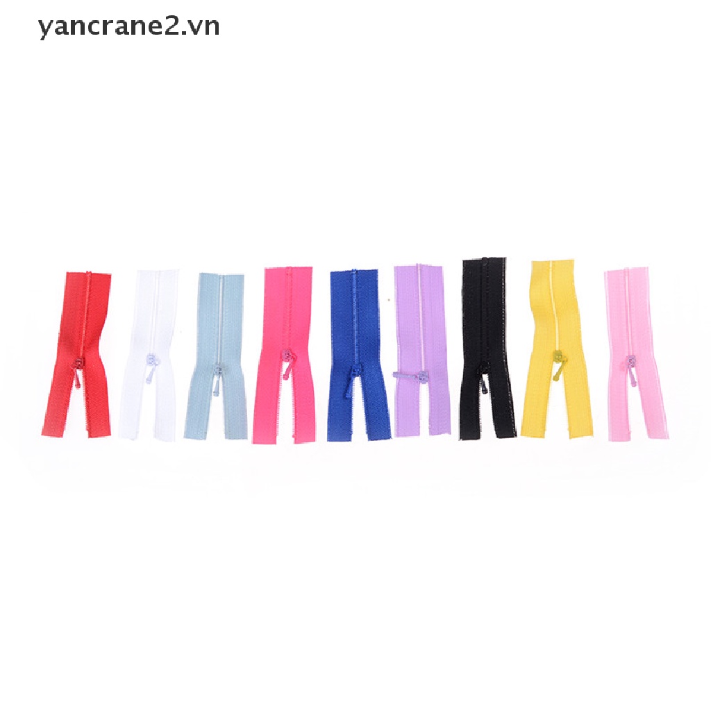 Set 5 Khóa Kéo Mini Dùng Để May Đồ Búp Bê / Đầm Đồ Thủ Công DIY
