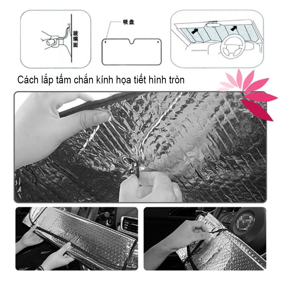 Tấm chắn nắng kính lái xe ô tô, xe hơi chất liệu xốp phủ bạc cho xe 4-5 chỗ | BigBuy360 - bigbuy360.vn