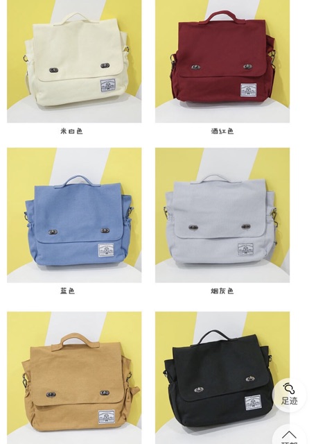túi đeo chéo đi học vải bố siêu chất , đeo hai dáng ulzzang unisex | BigBuy360 - bigbuy360.vn