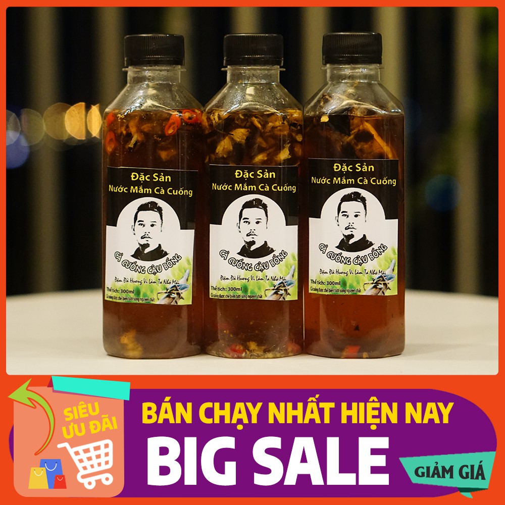 [GIAO NHANH 1H] COMBO 3 CHAI NƯỚC MẮM CÀ CUỐNG CẬU BỐNG - HOMEMADE TRUYỀN THỐNG