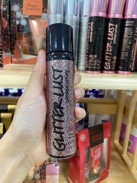 Xịt thơm có nhũ Victoria’s Secret Glitter Lust Shimmer Spray có sẵn #Made_In_USA sản xuất nội địa Mỹ