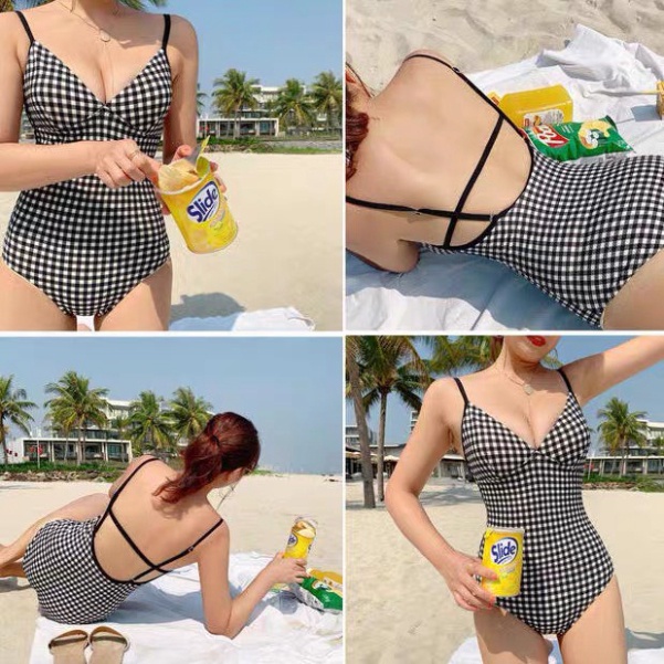 Bikini 1 Mảnh liền thân LUHAZO Che bụng bigsize Chất Đẹp Quảng Châu Hàn Quốc 2390 K6T4-1