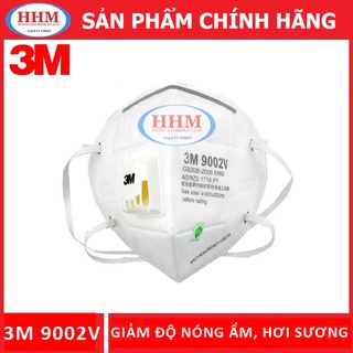 Bộ 10 Khẩu trang 3M. 9002V - Lọc bụi siêu mịn PM2.5 - có valve thở