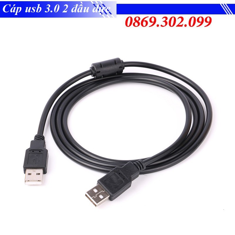 Dây cáp usb 2.0 2 đầu đực 1.5m