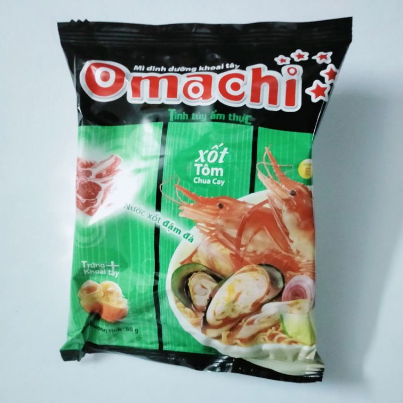 Combo 5 gói mì khoai tây Omachi đủ mùi vị