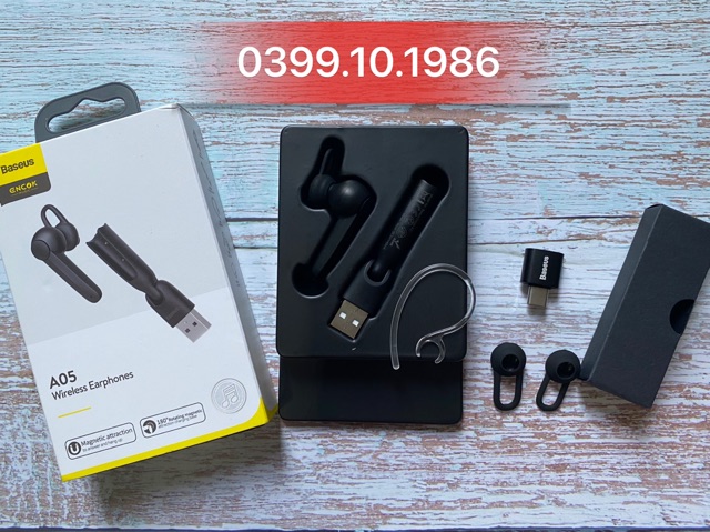 [CỰC TIỆN LỢI] Tai nghe Bluetooth 1 bên Baseus Encok A05 chính hãng