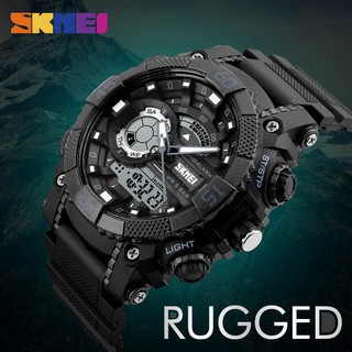 Đồng hồ thể thao nam dây khớp nhựa vòng cung SKMEI 1228 chống nước bền bì-Gozid.watches