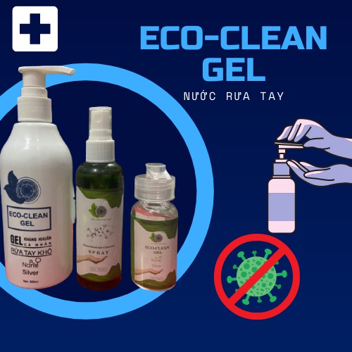 Gel Rữa Tay Khô ECO-CLEAN-GEL Diệt Khuẩn 99% | BigBuy360 - bigbuy360.vn