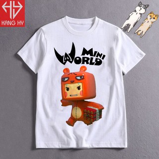 áo thun trẻ em in hình mini world tướng gấu bearly F002
