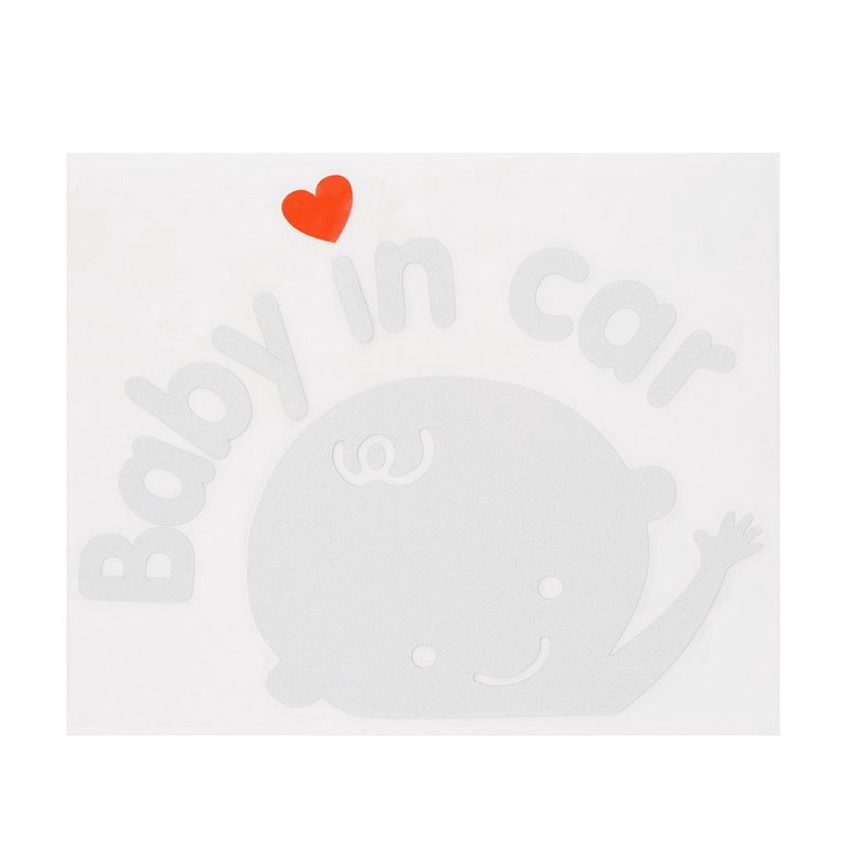Nhãn dán phản quang họa tiết hoạt hình "Baby in Car" trang trí xe hơi