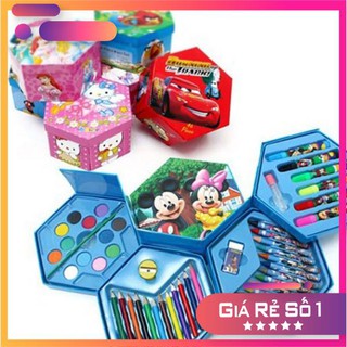 HỘP MÀU 4 TẦNG 46 MÓN CHO BÉ YÊU THỎA SỨC SÁNG TẠO