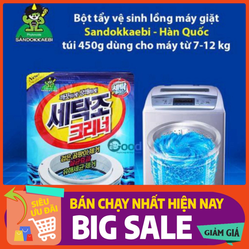 [XẢ KHO] 💥[GIÁ SIÊU RẺ]💥BỘT TẨY LỒNG MÁY GIẶT HÀN QUỐC + TẨY TRẮNG MỌI VẾT Ố VẾT BẨN , CẶN BẨN 💥SIÊU HOT💥