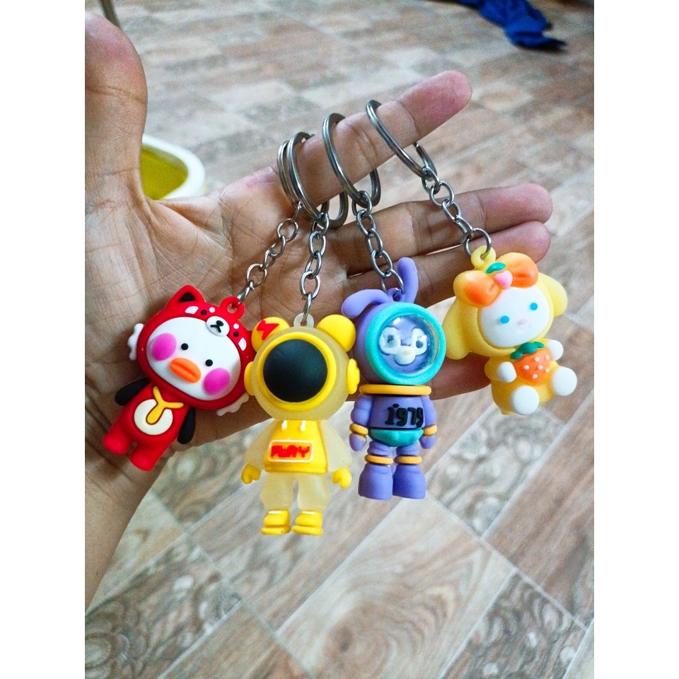 Móc Khóa Nhựa Dẻo Đủ Mẫu Mã Siêu Cute