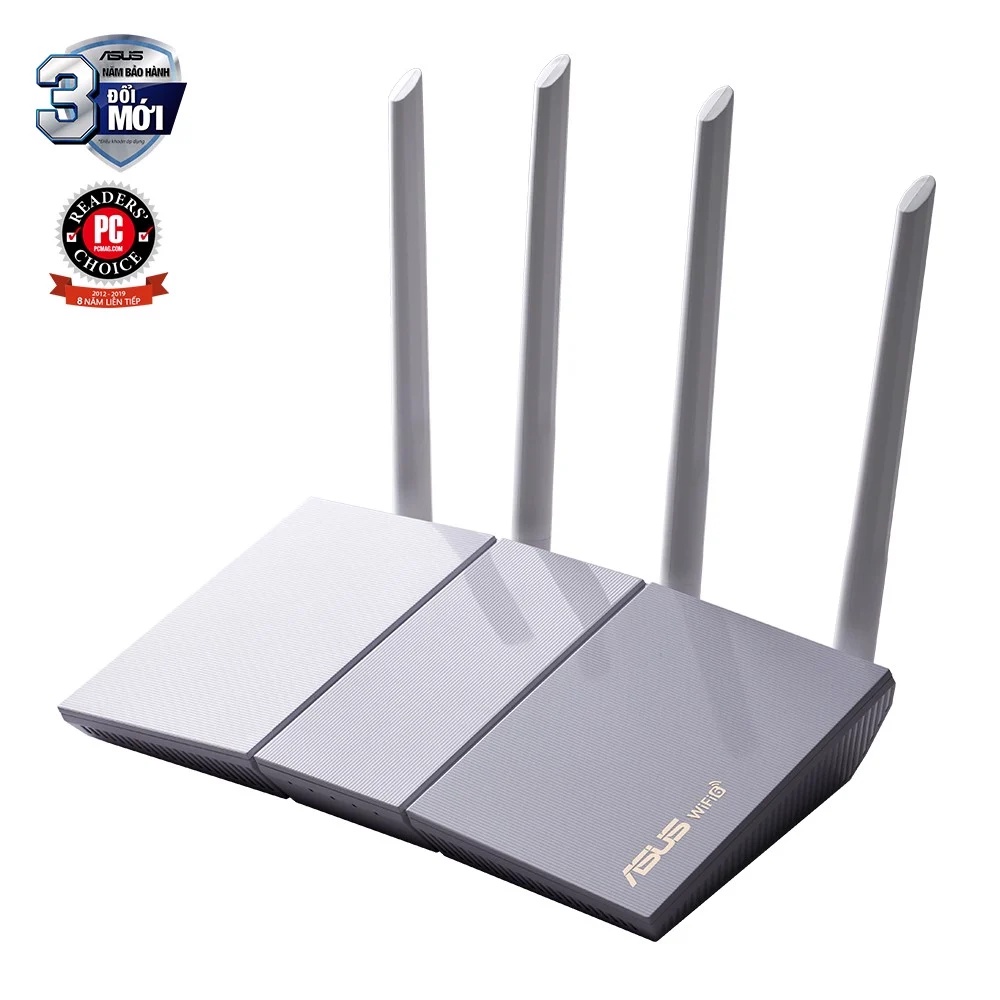 Router ASUS RT-AX55 White Wifi 6 AX1800 2 băng tần