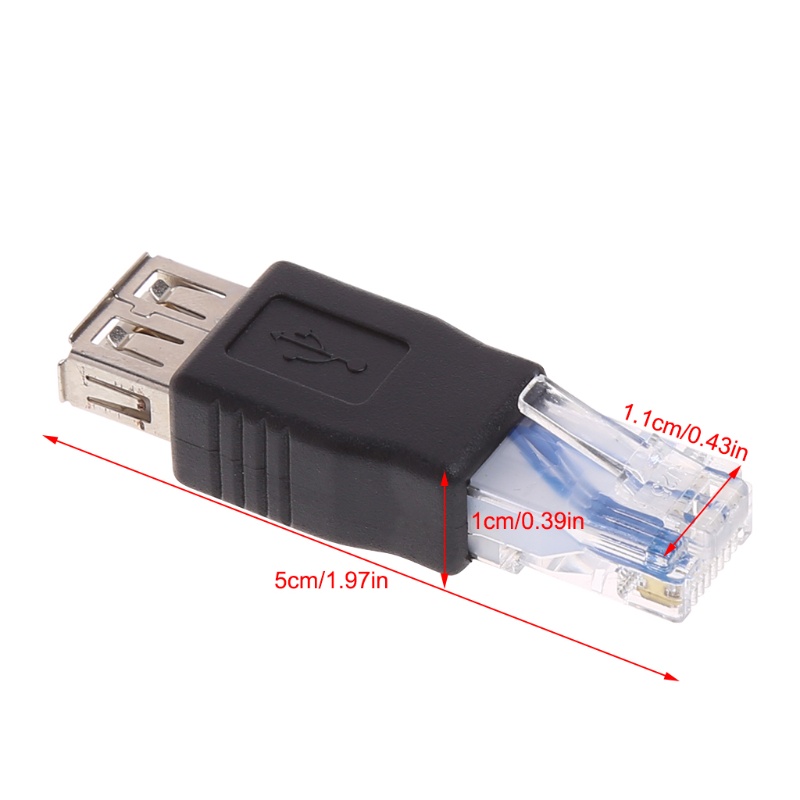 Đầu Chuyển Đổi Cổng Usb Type A Cái Sang Rj45 Male Ethernet Lan