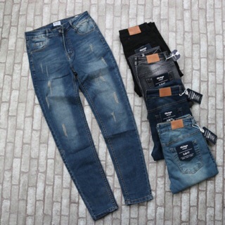 Xả hàng Quần jean 3 mẫu Bershka Full tem Tag