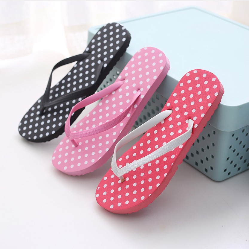 Dép tông chấm bi xốp Mẫu mới 2020 Sunnie Shoes