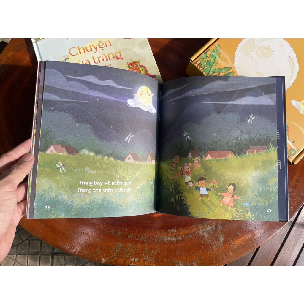 Sách - Boxset dạng hộp quà Trung Thu gồm 2 cuốn bao gồm sticker, bookmark] Kể Chuyện Trung Thu - hiệu ứng Motion