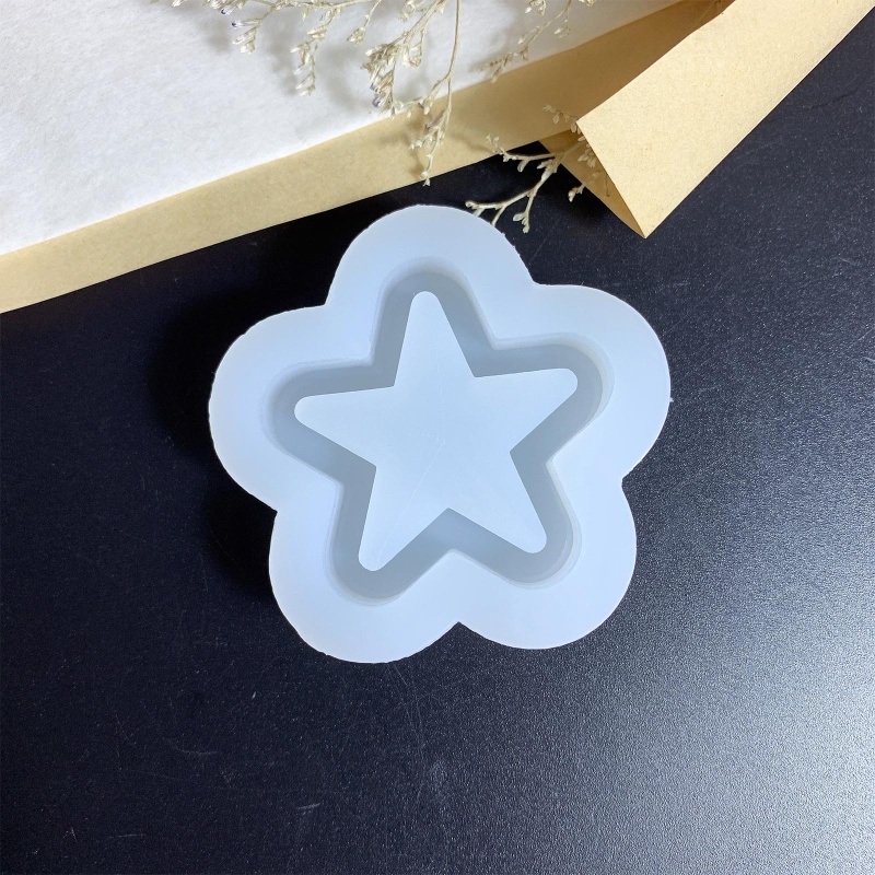 Sa Khuôn Silicone Làm Móc Khóa Hình Ngôi Sao