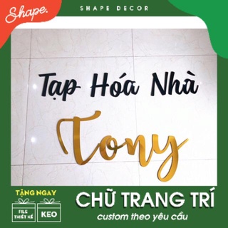Bộ chữ dán tường